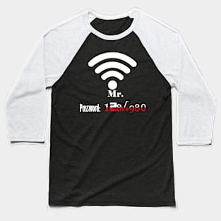 valentine Couple Clothing for wifi and hotspot Baseball T-Shirt